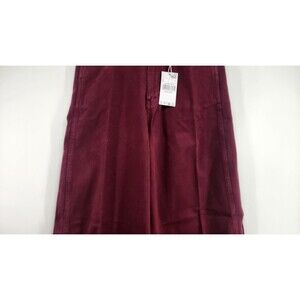 Mango MNG Women's Size 38 Red High Waisted Barrel Jeans NWT